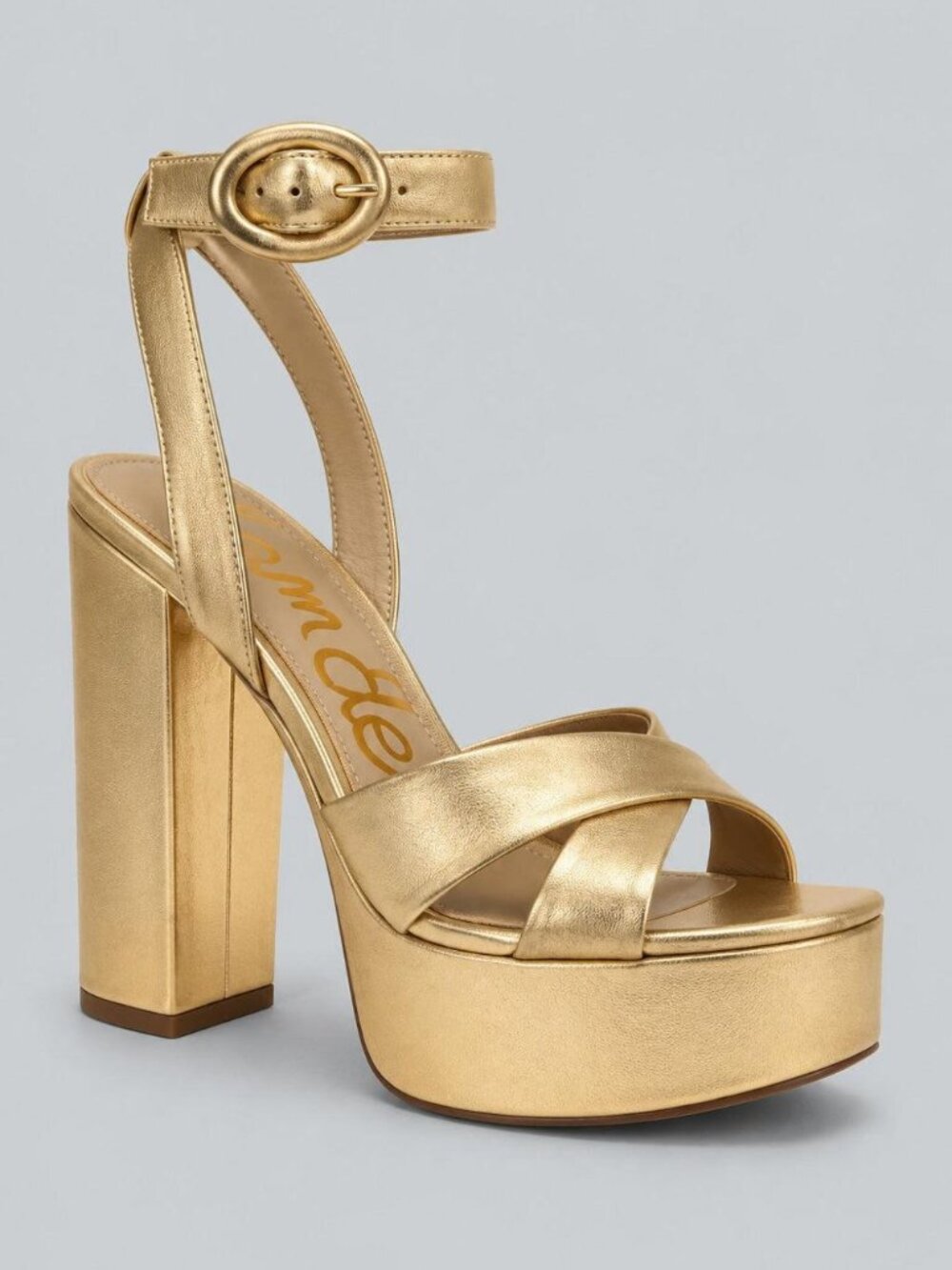 Women's Savannah Leather Platform Sandals - Gold